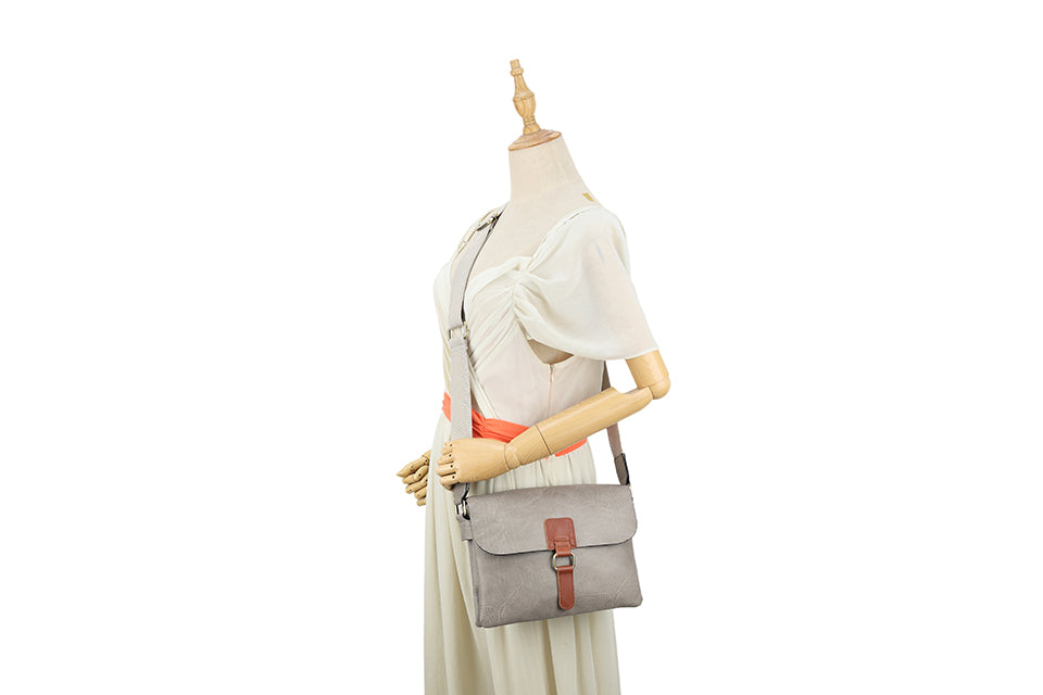 Long & Son Light Grey Crossbody/Handbag