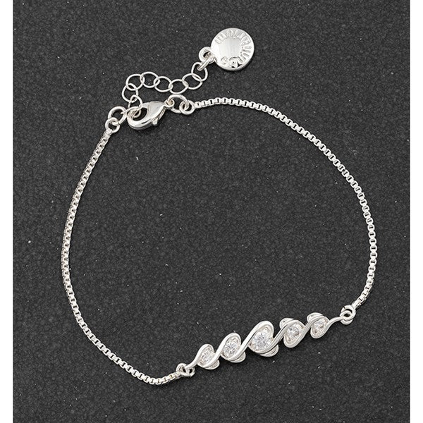 Equilibrium Pure Elegance Heart Silver Plated Bracelet