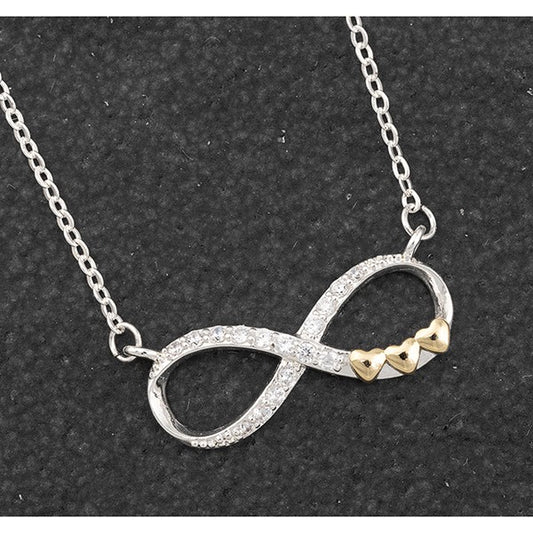 Kiss Collection Two Tone Eternity Kiss Necklace