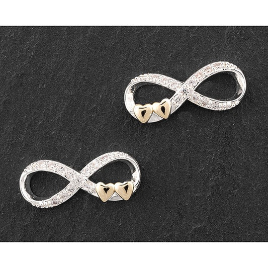 Kiss Collection Two Tone Eternity Kiss Earrings