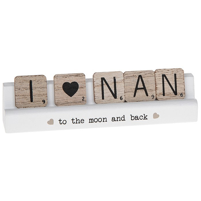 Scrabble Table Nan Plaque