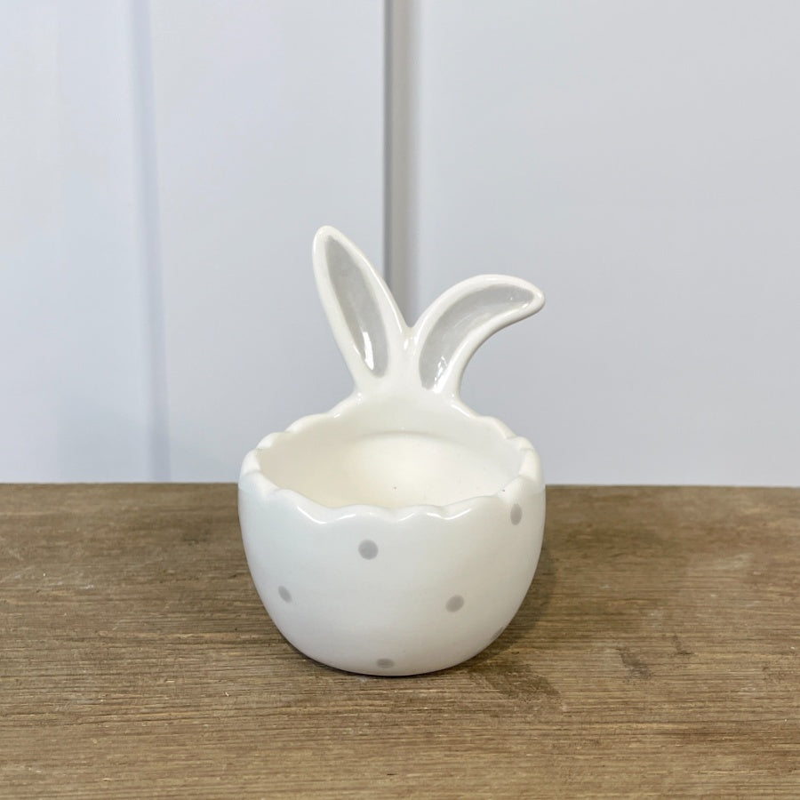 Ceramic Rabbit Ears Egg Cup