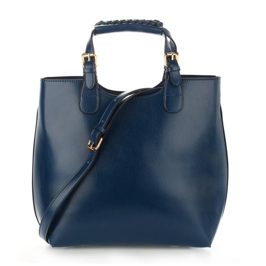 Anna Grace Navy Tote Handbag