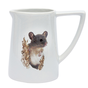 Field Mouse Porcelain Jug Vase