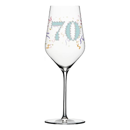 70th Birthday Winne Glass
