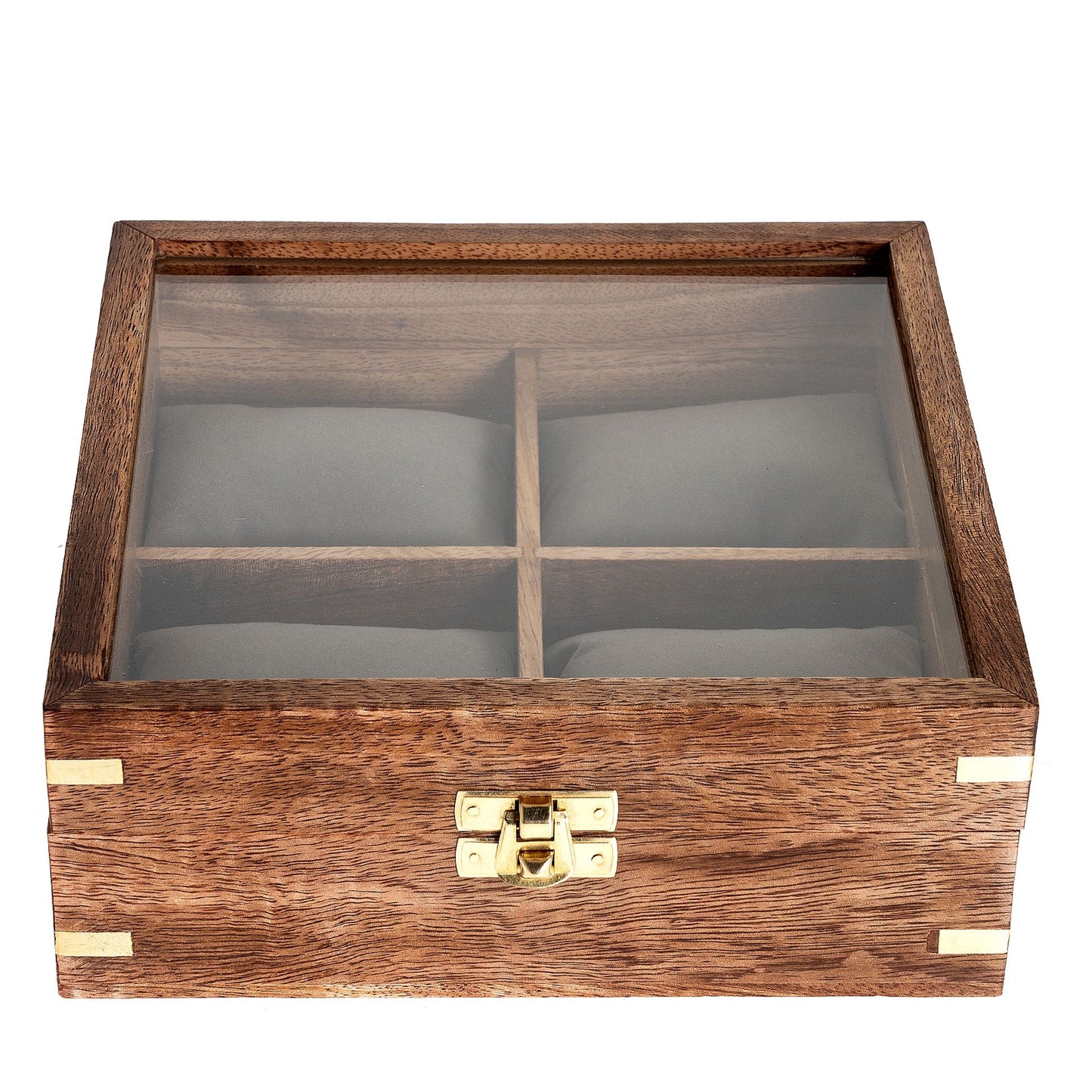 Wooden Watch Box Holds 4 Watches